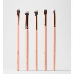 LUXIE EYECONIC EYE BRUSH SET ROSE GOLD $45
